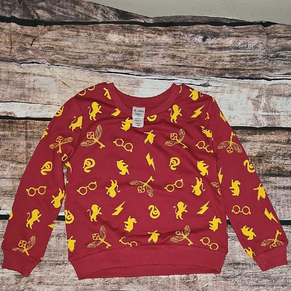 Harry Potter Maroon Tee with Yellow Graphics